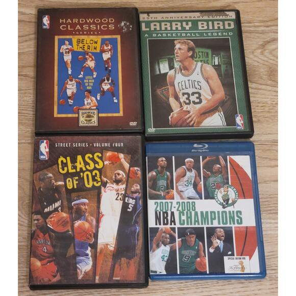 Lot Of 4 NBA Basketball DVDs and Blu-ray Pre-owned Untested Classic Discs - Picture 2 of 9